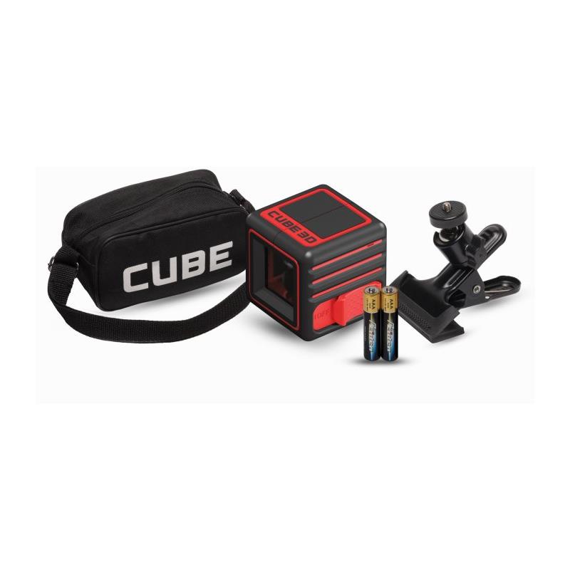 Построитель лазерных плоскостей ADA Cube Home Edition  (построитель, батарея, крепление универсальное-зажим, инструкция, мягкая сумка)