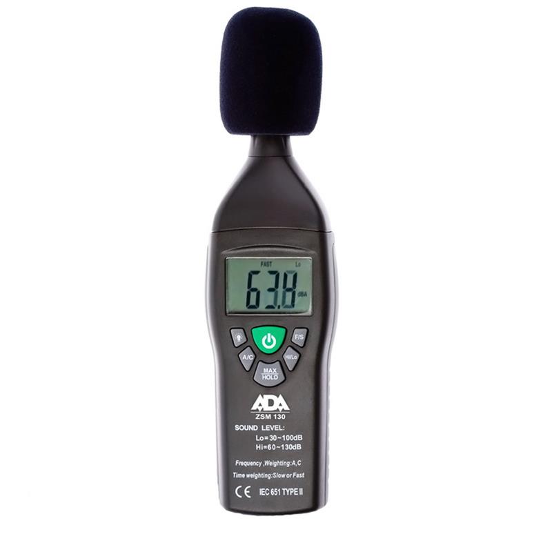 Измеритель уровня шума ADA ZSM 130+ (измеритель, чехол, батарея)